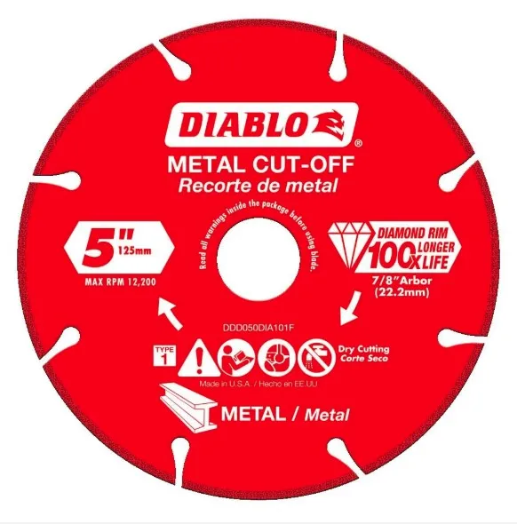 DIABLO 5 in. Diamond Wheel for Metal Cutting
